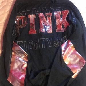 Victoria Secret Pink T-shirt with sequins on back
